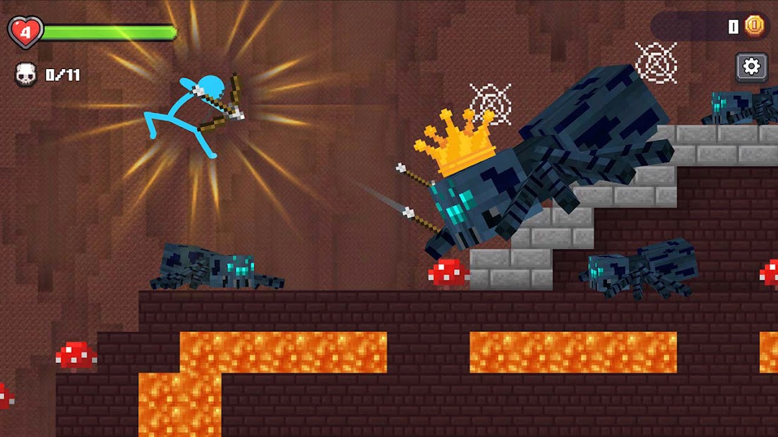 Stickman vs Craftman الحاسوب