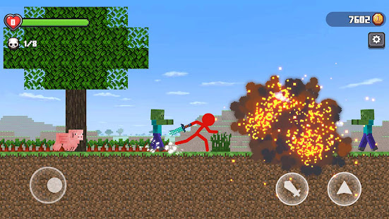 Download Stickman Fight In WorldCraft android on PC