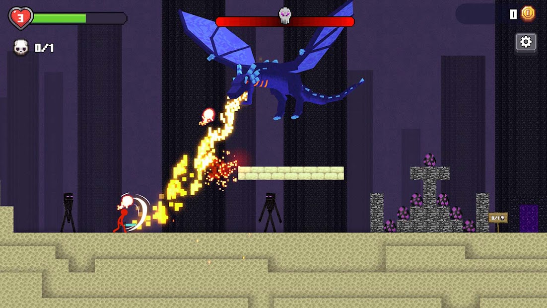 Stickman vs Craftman الحاسوب