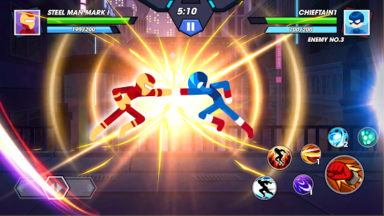 Playing stickman fighter infinity #2