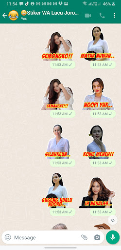 komputer Stiker WA Lucu Jorok Gokil