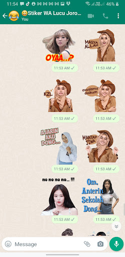 komputer Stiker WA Lucu Jorok Gokil