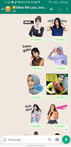 komputer Stiker WA Lucu Jorok Gokil