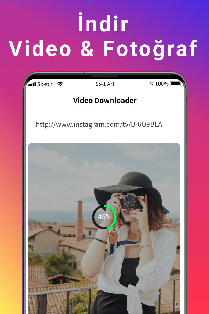 Instagram için Fotoğra f& Video İndirici PC