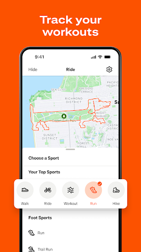 Strava GPS 및 사이클링 달리기