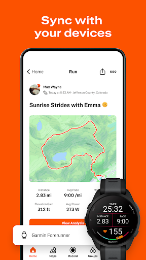 Strava GPS 및 사이클링 달리기