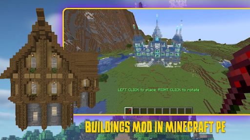 Buildings Mod in Minecraft PE PC