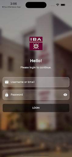 IBA KARACHI STUDENT APP پی سی