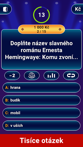 Milionář 2020 - Český Kvíz PC