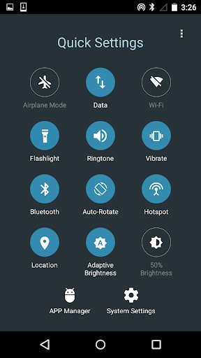 Quick Settings for Android PC