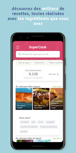 Supercook Trouveur de recette PC