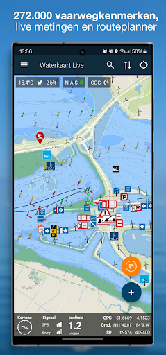 Waterkaart Live - Routes, AIS PC