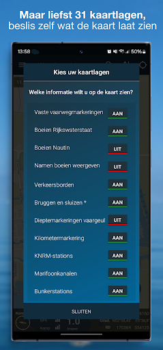 Waterkaart Live - Routes, AIS PC
