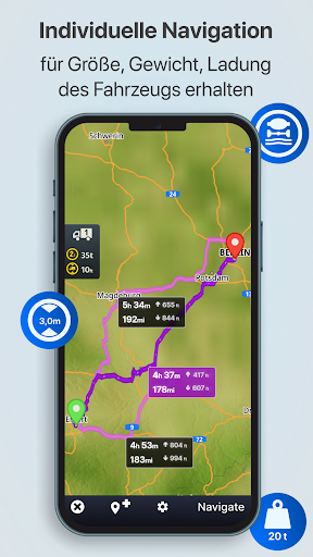 Sygic LKW Wohnmobil Navigation PC