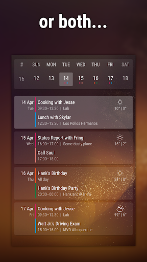 Event Flow Calendar Widget PC