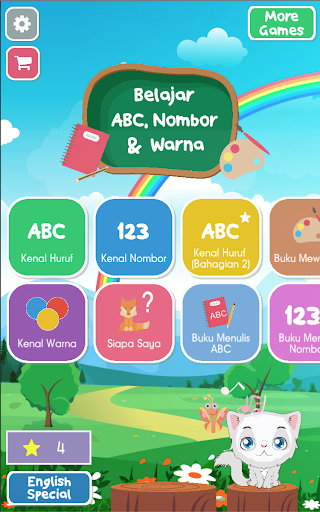 komputer Belajar ABC, Nombor dan Warna