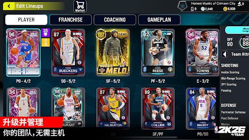《NBA 2K26》梦幻球队