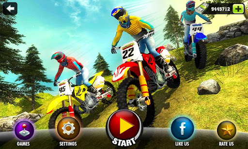 Uphill Offroad Motorbike Rider
