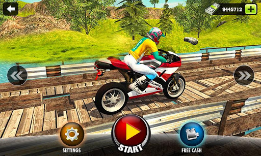Uphill Offroad Motorbike Rider