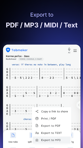 TabMaker - Guitar Tab Editor ПК