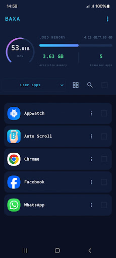 Baxa: Close apps - Ram Battery پی سی