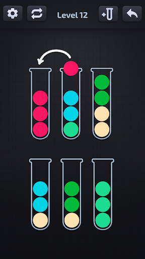 komputer Color Ball Journey Sorting Puz