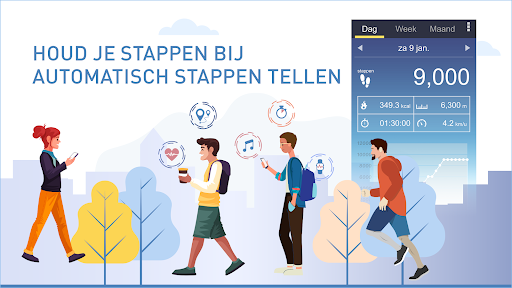 Stappenteller - wandel app
