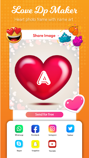 Love Name Letter Art DP maker پی سی