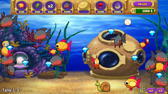 Insane Aquarium Deluxe - Feed Fishes! Fight Alien! PC