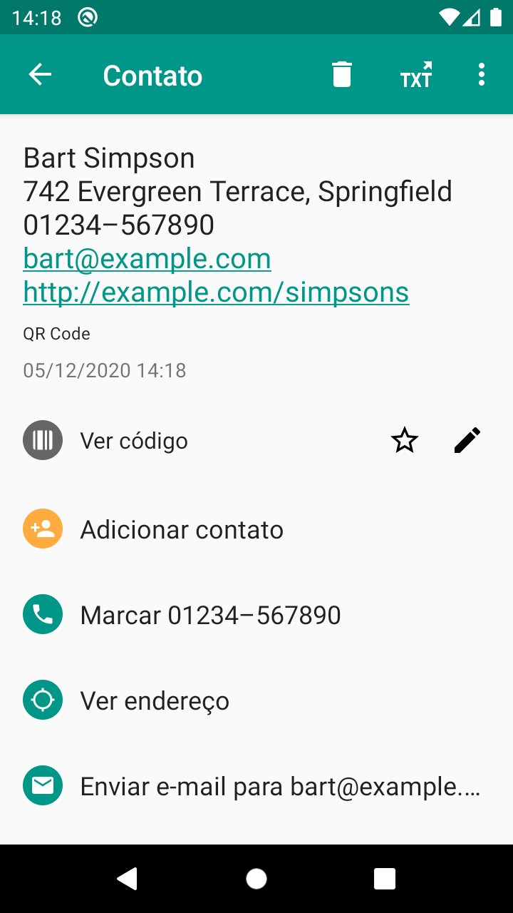 Leitor de código de barras e QR (Português) para PC