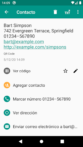 Lector de códigos QR y barras (español)