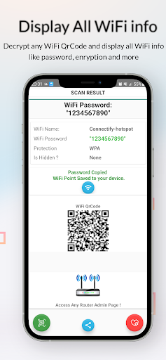 WiFi QrCode Password scanner