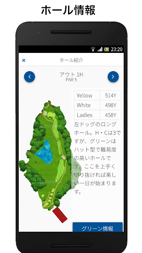 komputer ShotNaviコースガイド