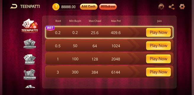 Teen Patti Cash PC