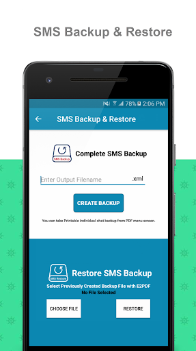 E2PDF SMS Call Backup Restore PC