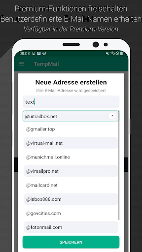 Temp Mail - Temporäre E-Mail