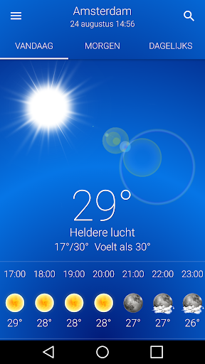 Weer & Widgets: Helder lucht PC