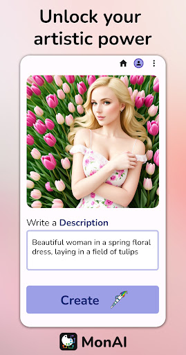 monAI - AI Art Generator پی سی