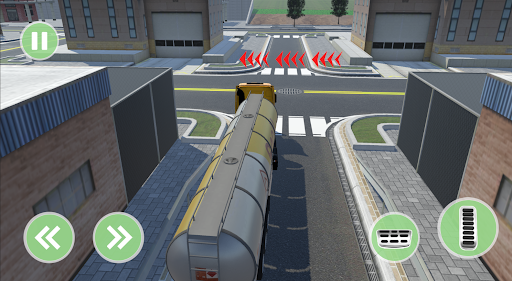 Oil Tanker Truck Driving