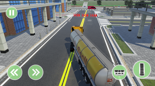 Oil Tanker Truck Driving