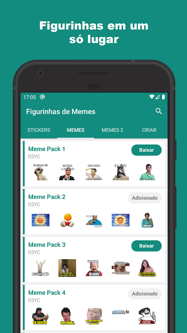 Figurinhas Memes engraçados – WAStickerApps para PC