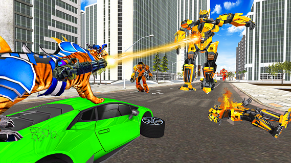 Flying Tiger Robot Car Game 3D PC