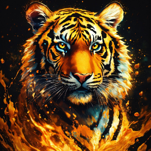 komputer Tiger Wallpaper 4K HD
