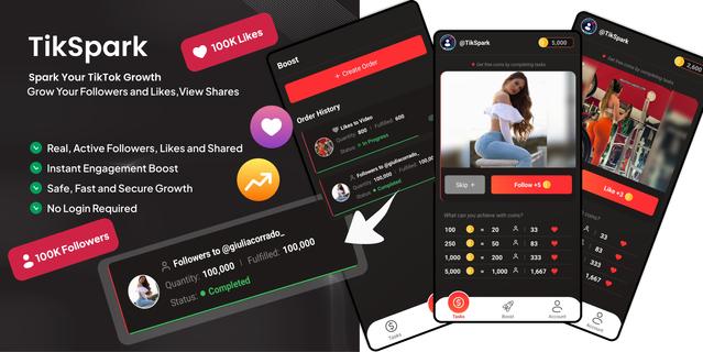 TikSpark - Followers, Likes
