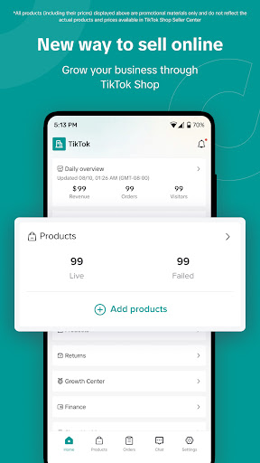 TikTok Shop Seller Center para PC