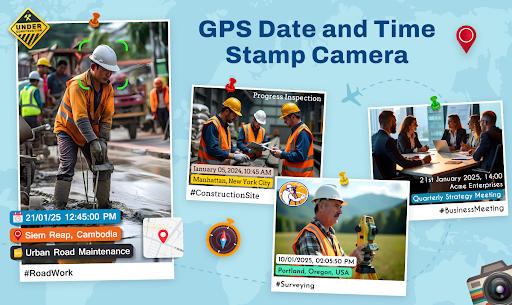 komputer GPS Date and Time Stamp Camera