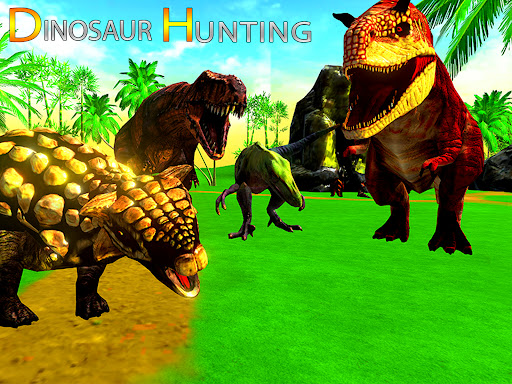 Jogo de tiro à de dinossauros