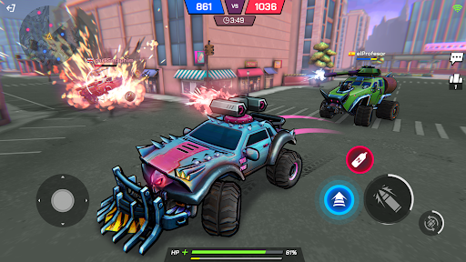 Battle Cars: 3D Shooting Race.