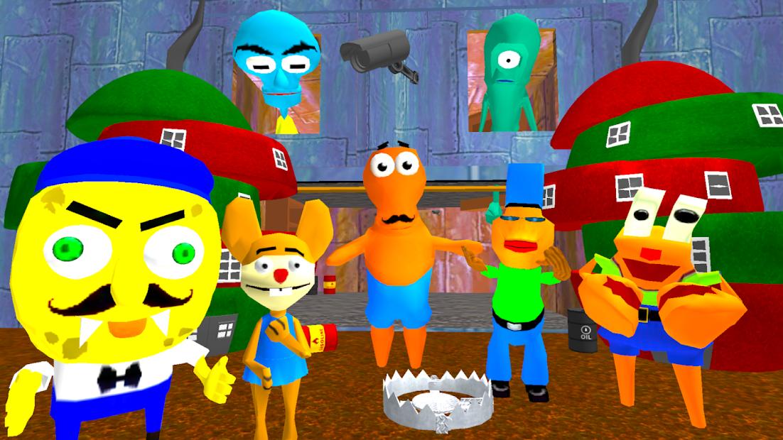 Sponge Neighbor Escape 3D ПК