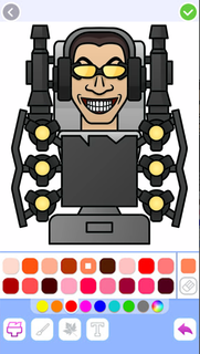 Titan G-man Skibidi Coloring PC